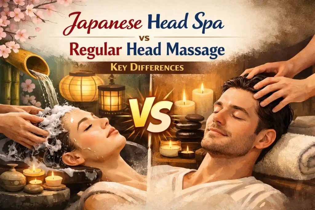 Japanese Head Spa vs Regular Head Massage: Key Differences