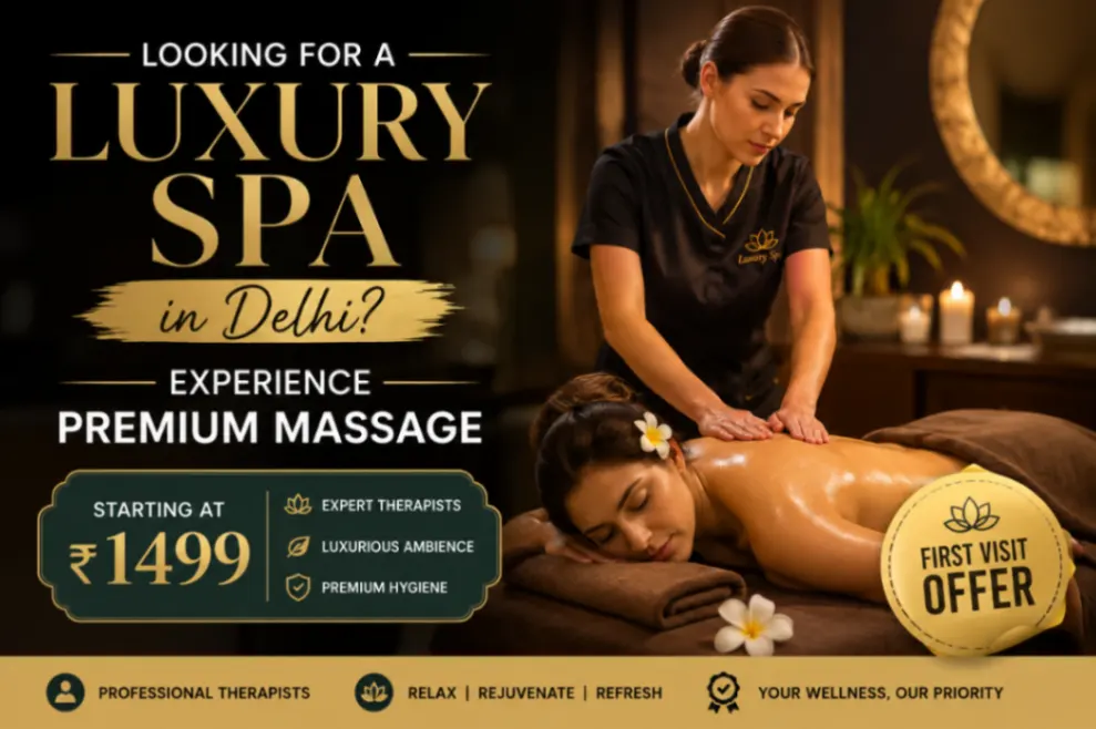 Looking for a Luxury Spa in Delhi? Experience Premium Massage from ₹1499